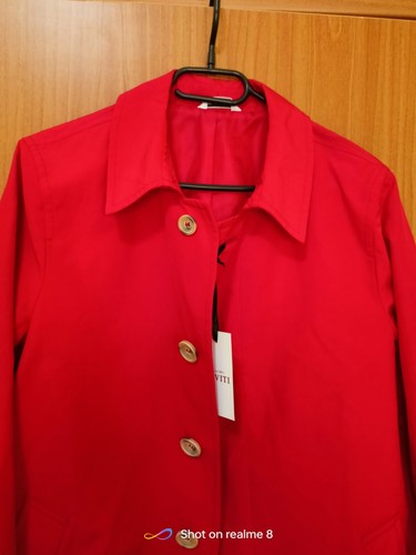 Trench rosso made italy - trench,