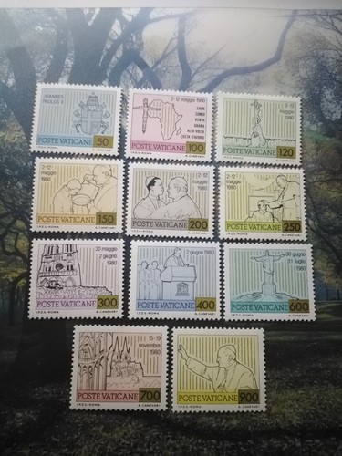 Poste vaticane 1981 viaggi - poste,