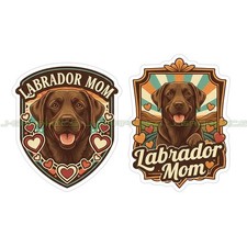 Chocolate Labrador Mom