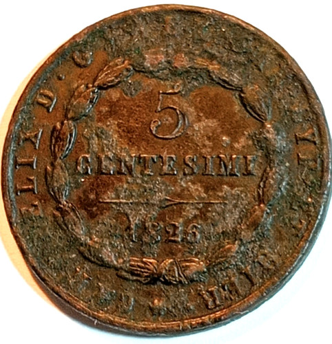 Carlo felice centesimi 1826 - felice, 5