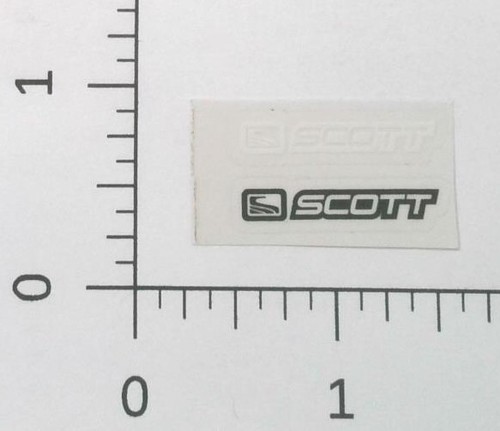 Scott sports nero bianco - bianco, logo
