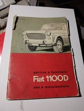 Fiat 1100 D Libretto Uso Manutenzione 1964 Originale 