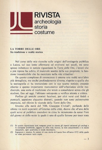 Torre delle ore - la,