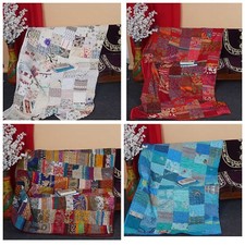 Trapunta kantha patchwork seta