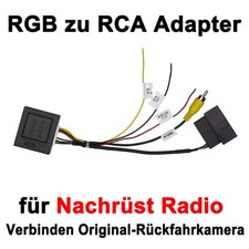 Adattatore da RGB a RCA per retrofit radio per VW RCD510 RNS315 RNS510 telecamera posteriore