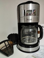 Macchina Caffè Americano in Acciaio 1000W da 1,8 lt Timer erogazione programmata