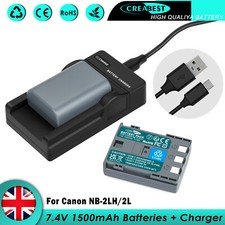 2x NB-2L NB-2LH 2L12 batteria