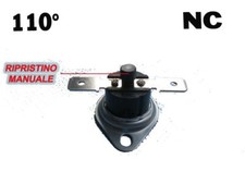 TERMOSTATO A PASTIGLIA DI SICUREZZA 110C° NC STUFA PELLET CALDAIA RIARMO MANUALE