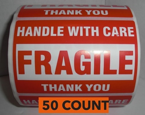 Adesivi fragili manico con - 50,