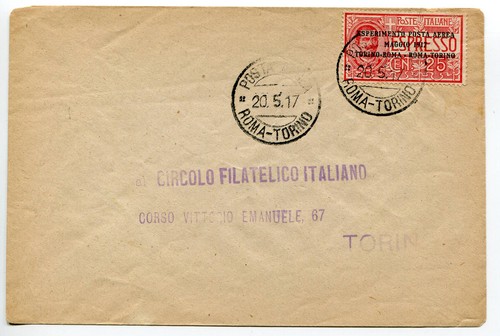 Posta aerea torino roma - torino, 1