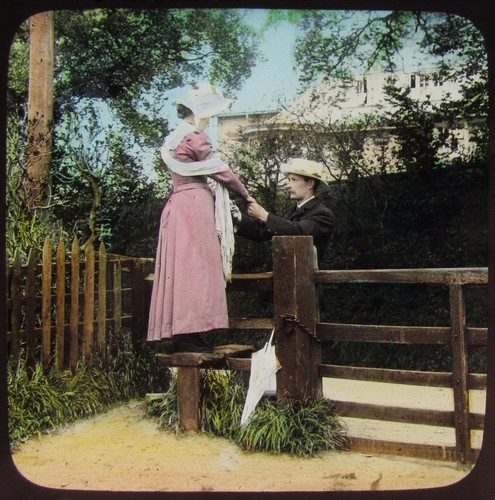 Colour glass magic lantern - colour,