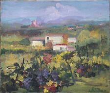 paesaggio di campagna Quadro dipinto olio su tela 60x70 cm cat 208