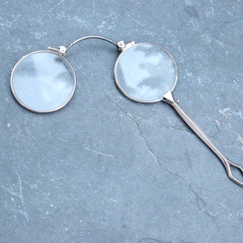 Antico monocolo argento - in,