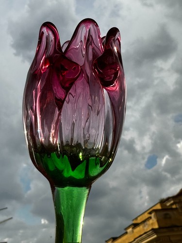 Fiore cristallo firmato - fiore,