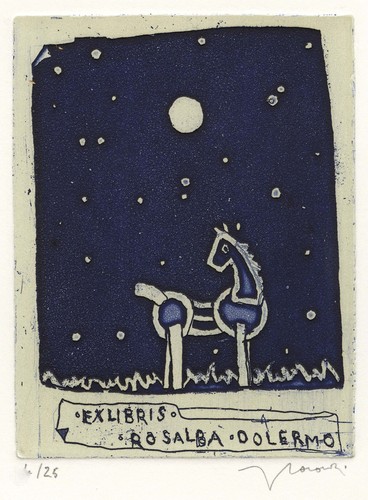 Casorati francesco ex libris - casorati,