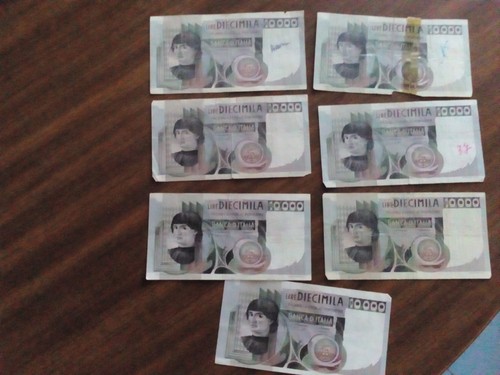 Diecimila lire 7 pezzi - lire,