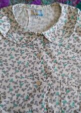 Deliziosa camicia naj oleari anni ' 80 - fantasia conigli!