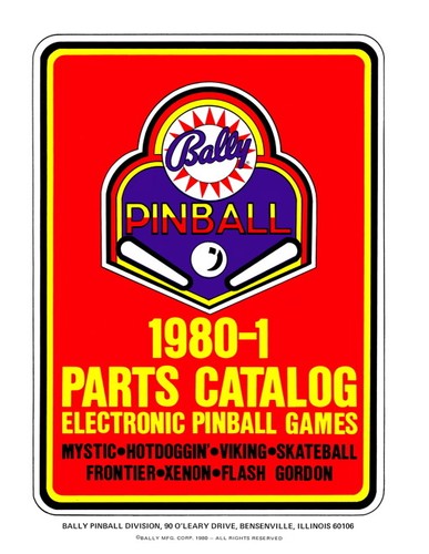 Catalogo ricambi flipper