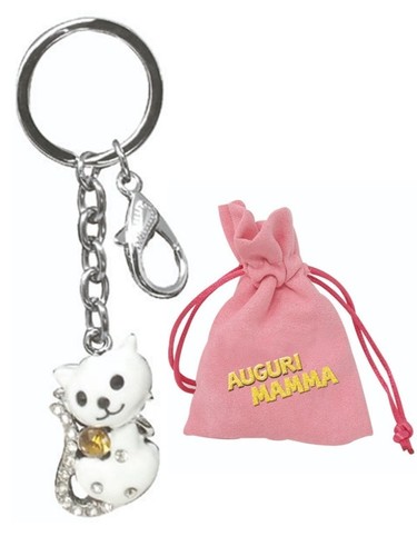 Portachiavi regalo gattino - portachiavi,