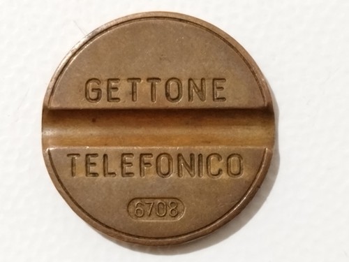 Gettone telefonico 6708 senza - 6708,