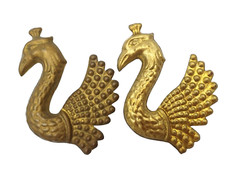 FREGI OTTONE , COPPIA PAVONI PER COSTUMI E SCENE TEATRALI