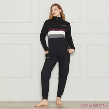 Tuta donna con zip felpata