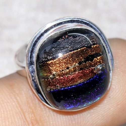 Anello vetro dicroico - vetro,