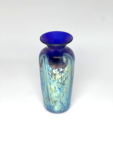 Vaso lucentezza blu con - vaso, a