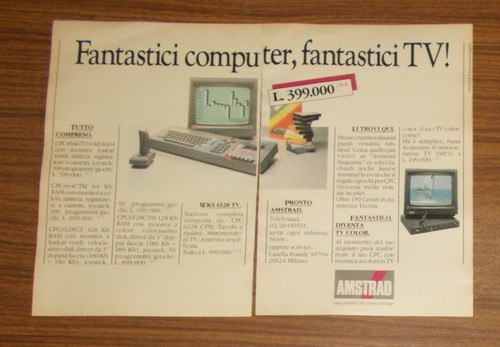 Rara pubblicità amstrad - rara,
