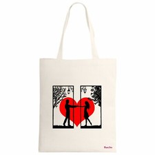 borsa poliestere ecru 34x39