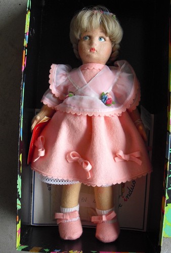 Bambola bambina bionda lenci - bambola,