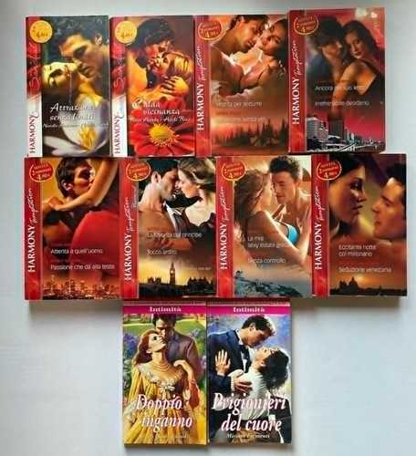 Lotto libri harmony - lotto, 8