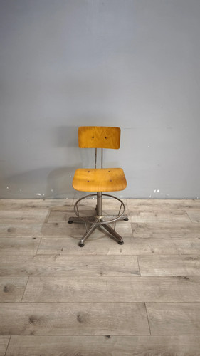 Sedia vintage girevole in - 98-2,