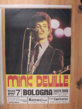 Poster Originale Manifesto Concerto Mink Deville Bologna 07/06/1984 100X70 Cm