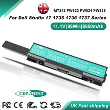 Batteria 11,1 V MT342 PW823 PW824 per Dell Studio 17 1735 1736 1737 PP31L 312-0708