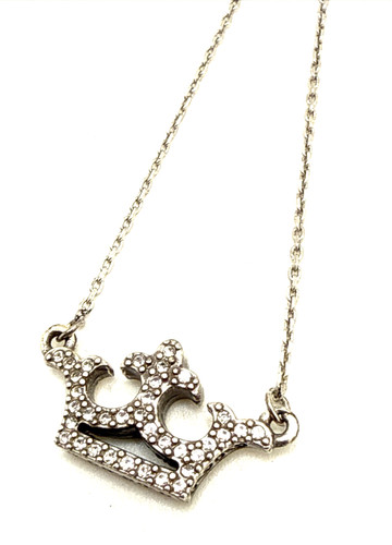 Collana con ciondolo strass