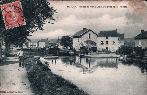 Cpa digoin ecluse du - cpa,