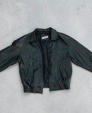 Giacca pelle nera vintage
