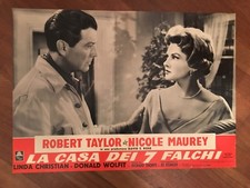 FOTOBUSTA,B4, La casa dei sette falchi 7  Hawks Robert Taylor Maurey Christian