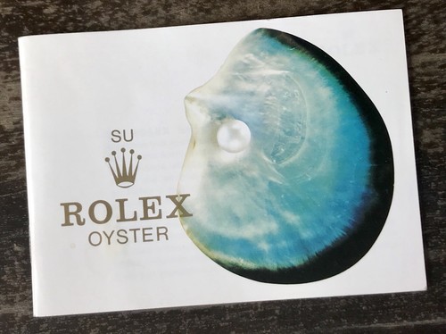 Rolex oyster booklet - rolex, 1975