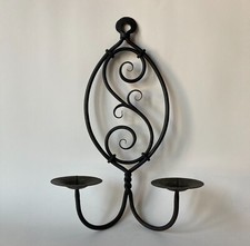 Candelabro 2 Bracci In Ferro