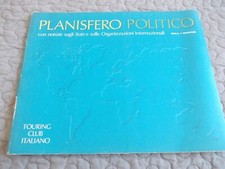 PLANISFERO POLITICO Touring club italiano scala 1:40000000