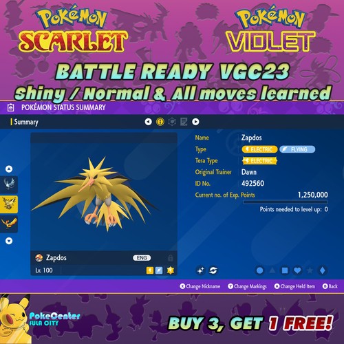 Zapdos pokemon viola - zapdos,
