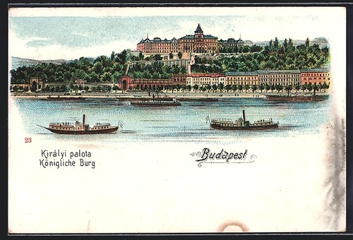 Litografia budapest parte del - budapest,,