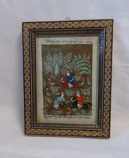 Antikes Persian Hand Painted