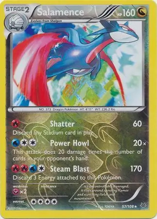 Salamence 108 pokemon - 57/108,