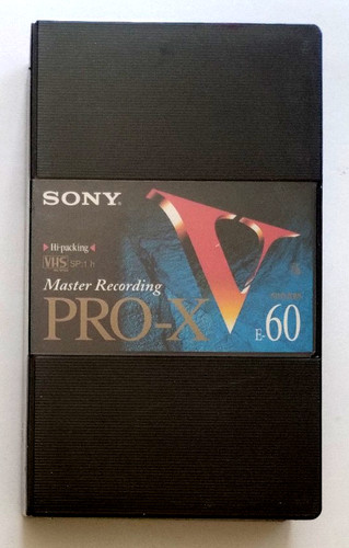 Vhs sony pro - pro-x, vergine