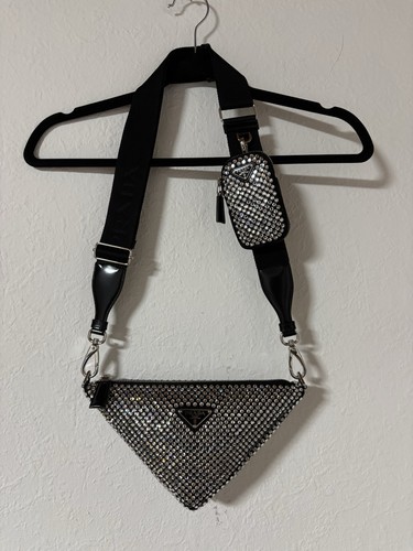 Prada crystal bandouliere