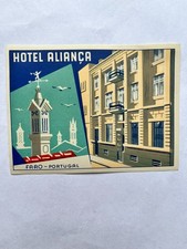 Vintage HOTEL ALIANCA DECAL