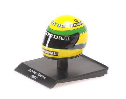 Helmet ayrton senna 1987 - helmet,